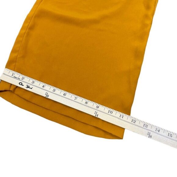 Harmony & Havoc Wide Leg Pants Mustard Yellow Gold Elastic / Tie Waist Size 3 - Picture 6 of 11